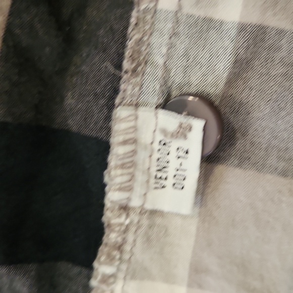 3/$20 Social Collision Black & Brown Square Print Snap Button-Up Shirt - Picture 6 of 6